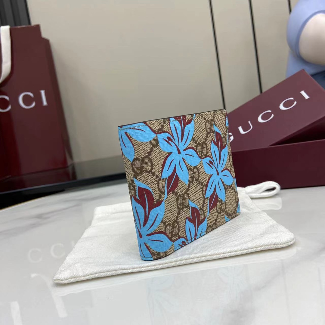 Gucci 2025 Pre-Fall GG Floral Bifold Wallet