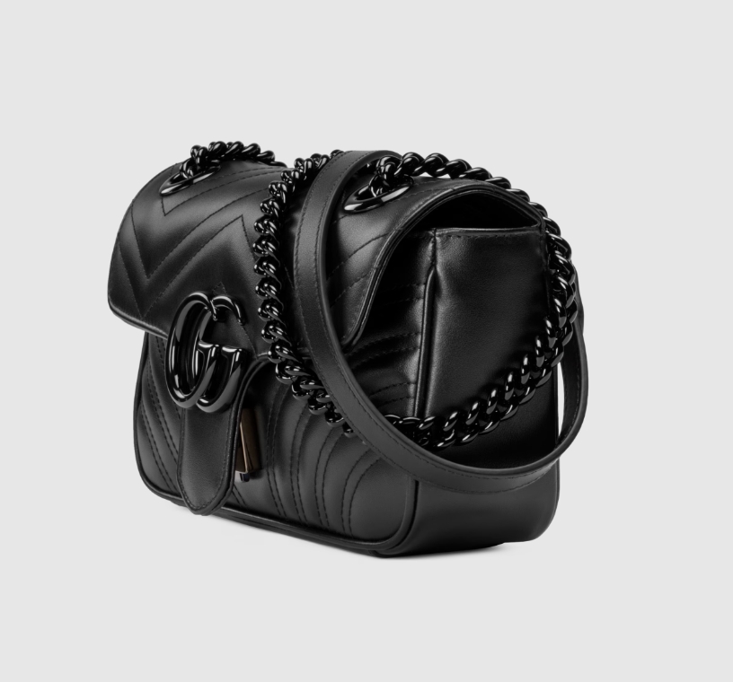 GG MARMONT MATELASSÉ MINI BAG-All Black-446744