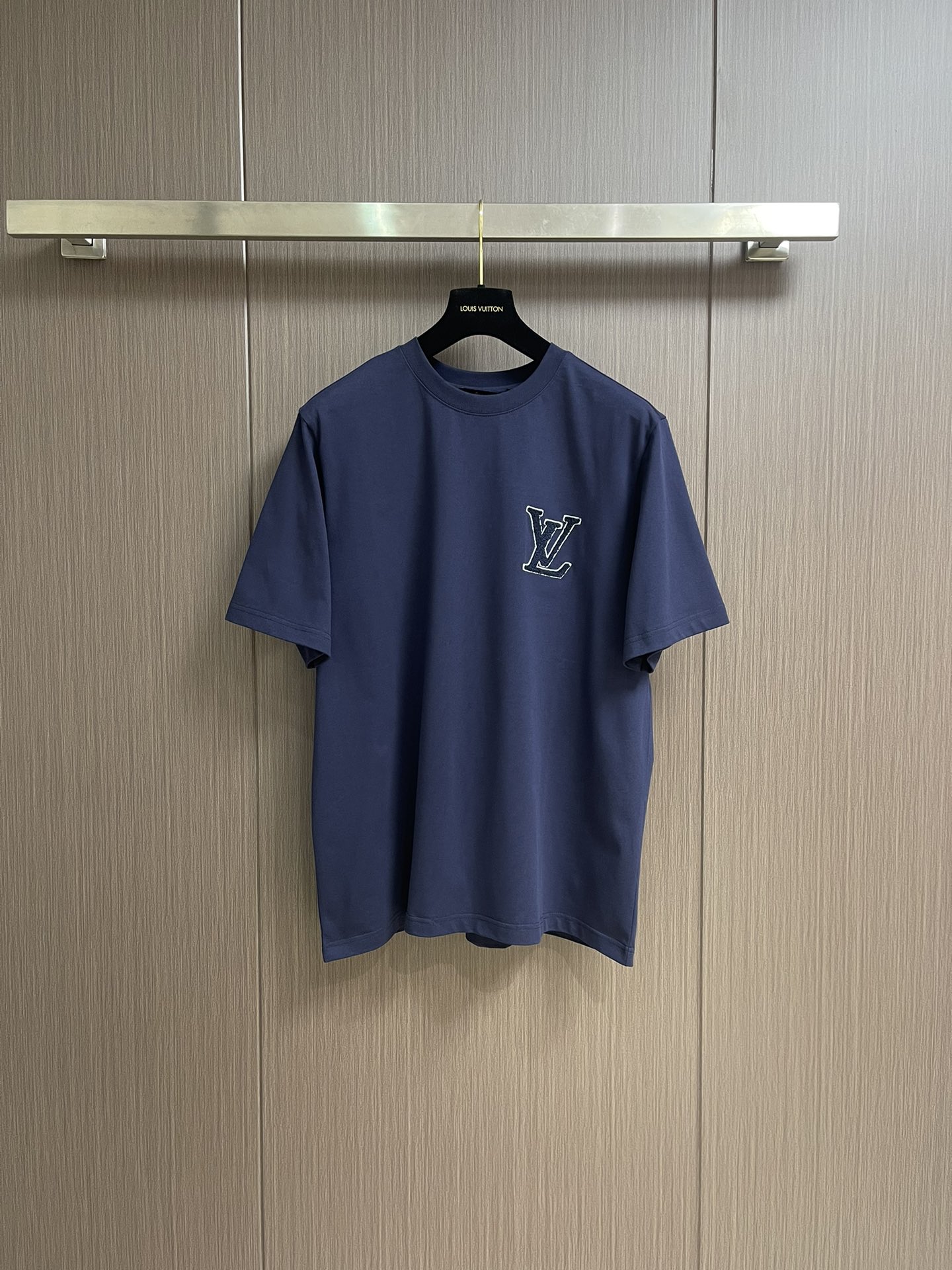 Louis Vuitton 2025SS Terry Embroidery Heavyweight Cotton T-Shirt – Blue