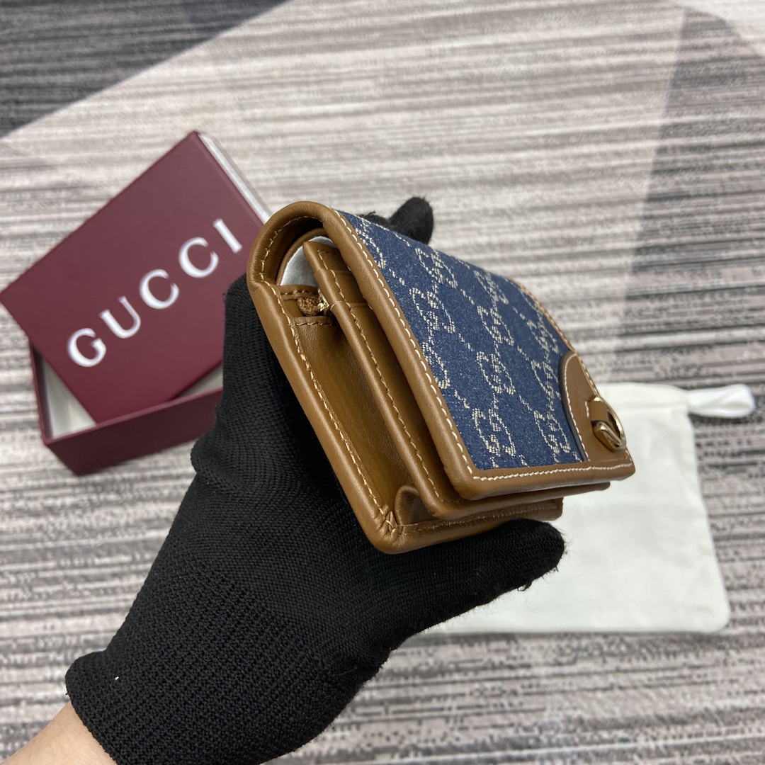 Gucci GG Emblem Mini Wallet