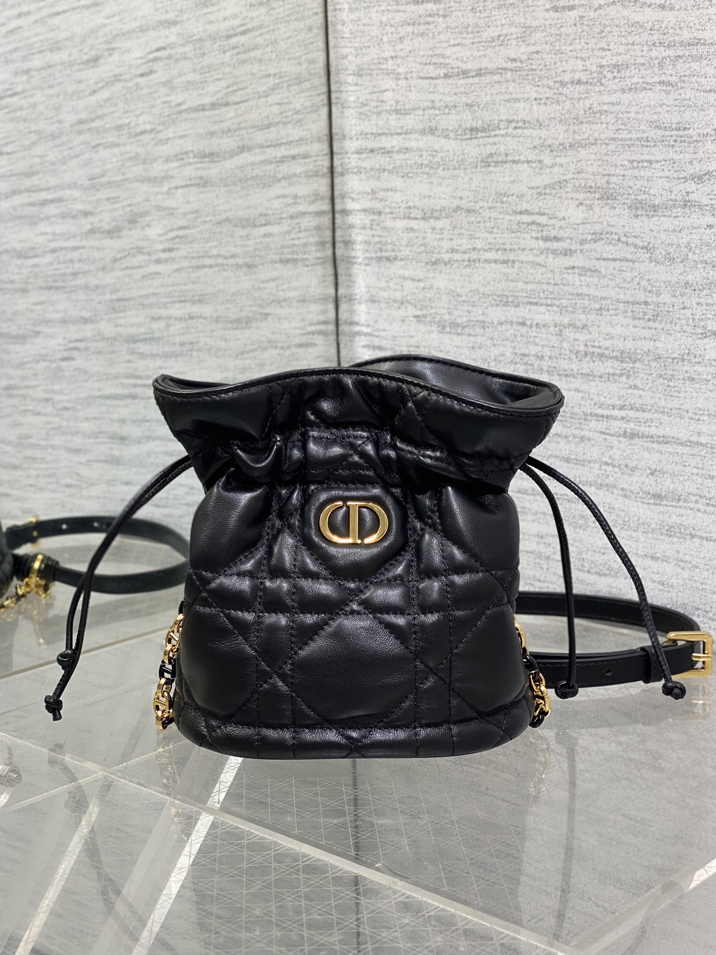 Miss Caro Mini Bucket Bag with Drawstring