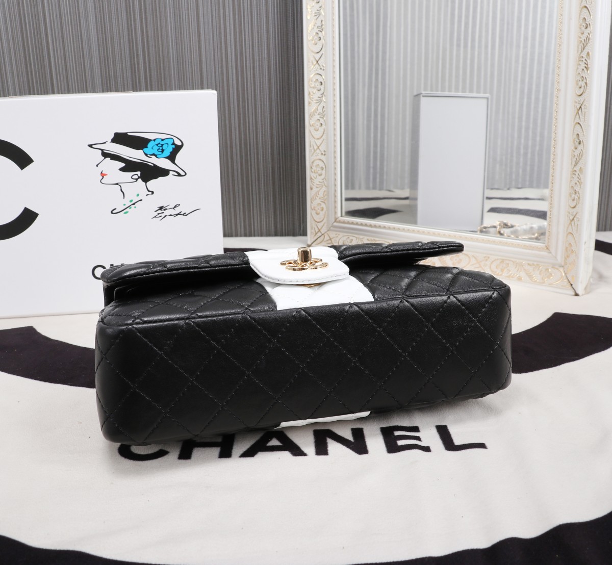 Chanel 2021 CF Two-Tone Flap Bag