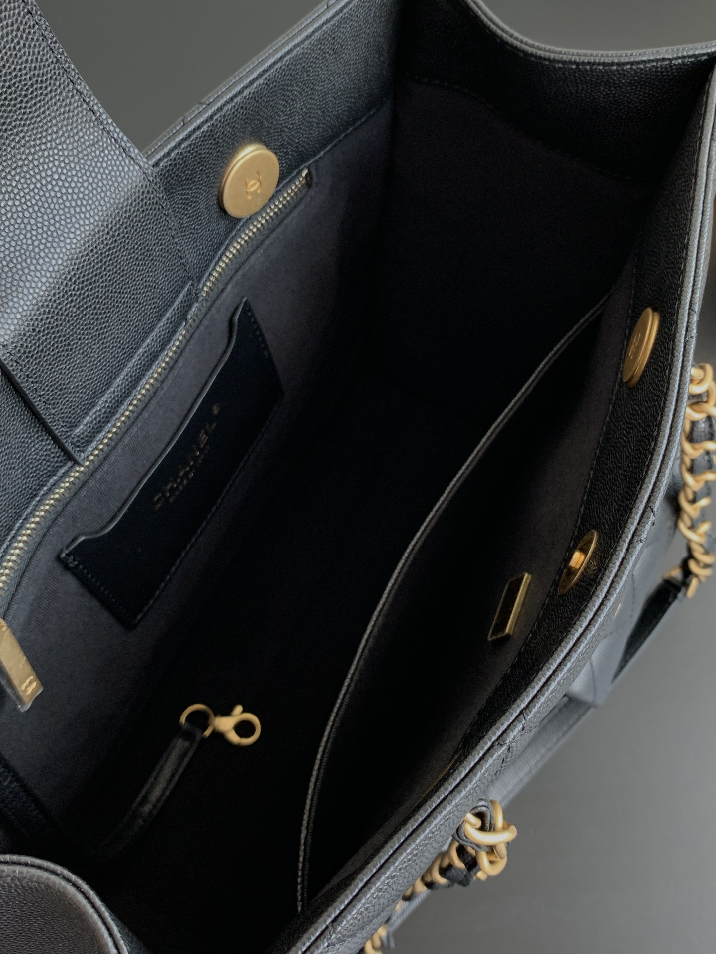 Chanel-24A Two-in-One Letter Tote Bag in Black