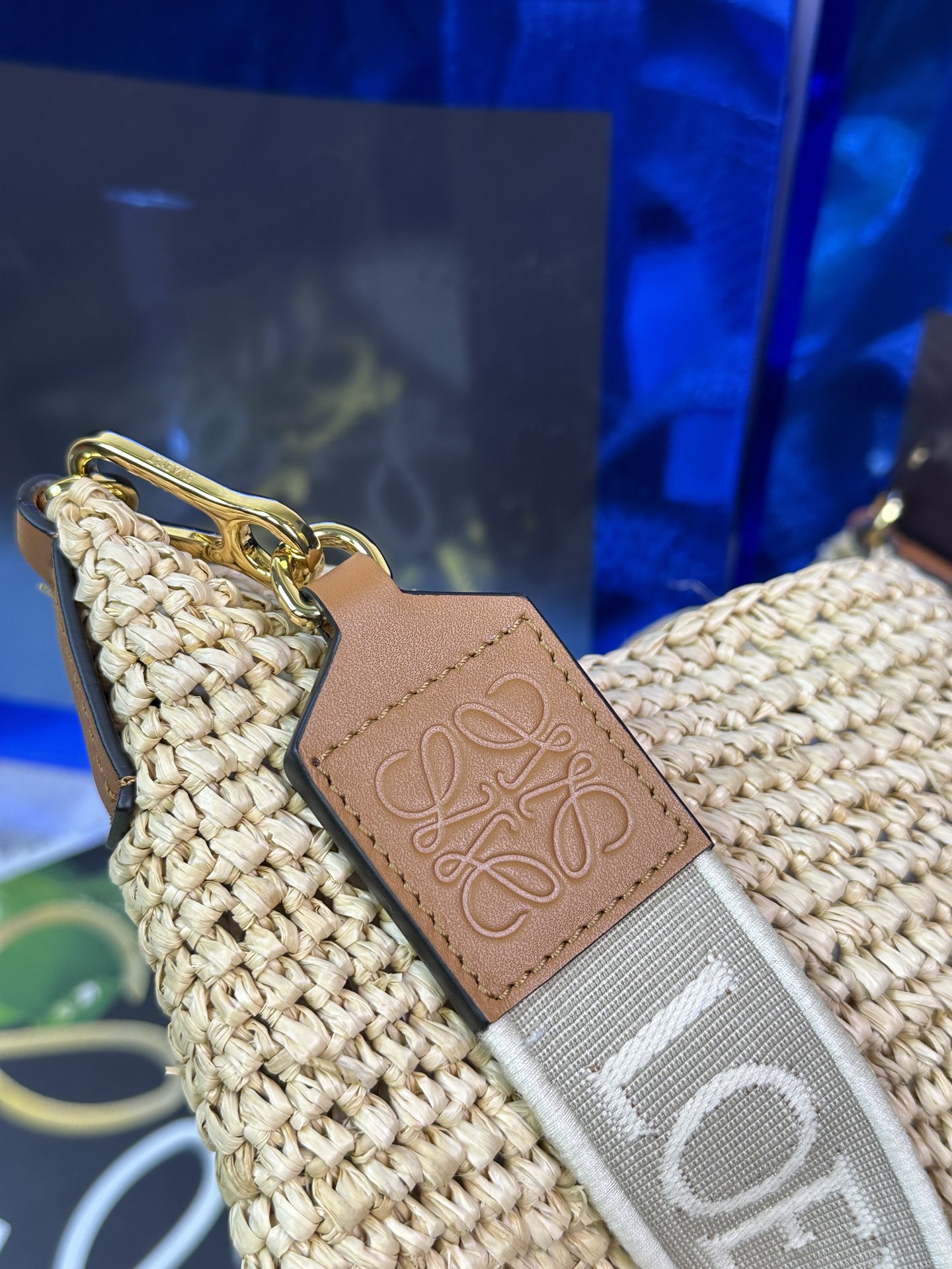 Loewe-𝙋𝙖𝙪𝙡𝙖 𝙞𝙗𝙞𝙯𝙖 -Mini raffia straw bag