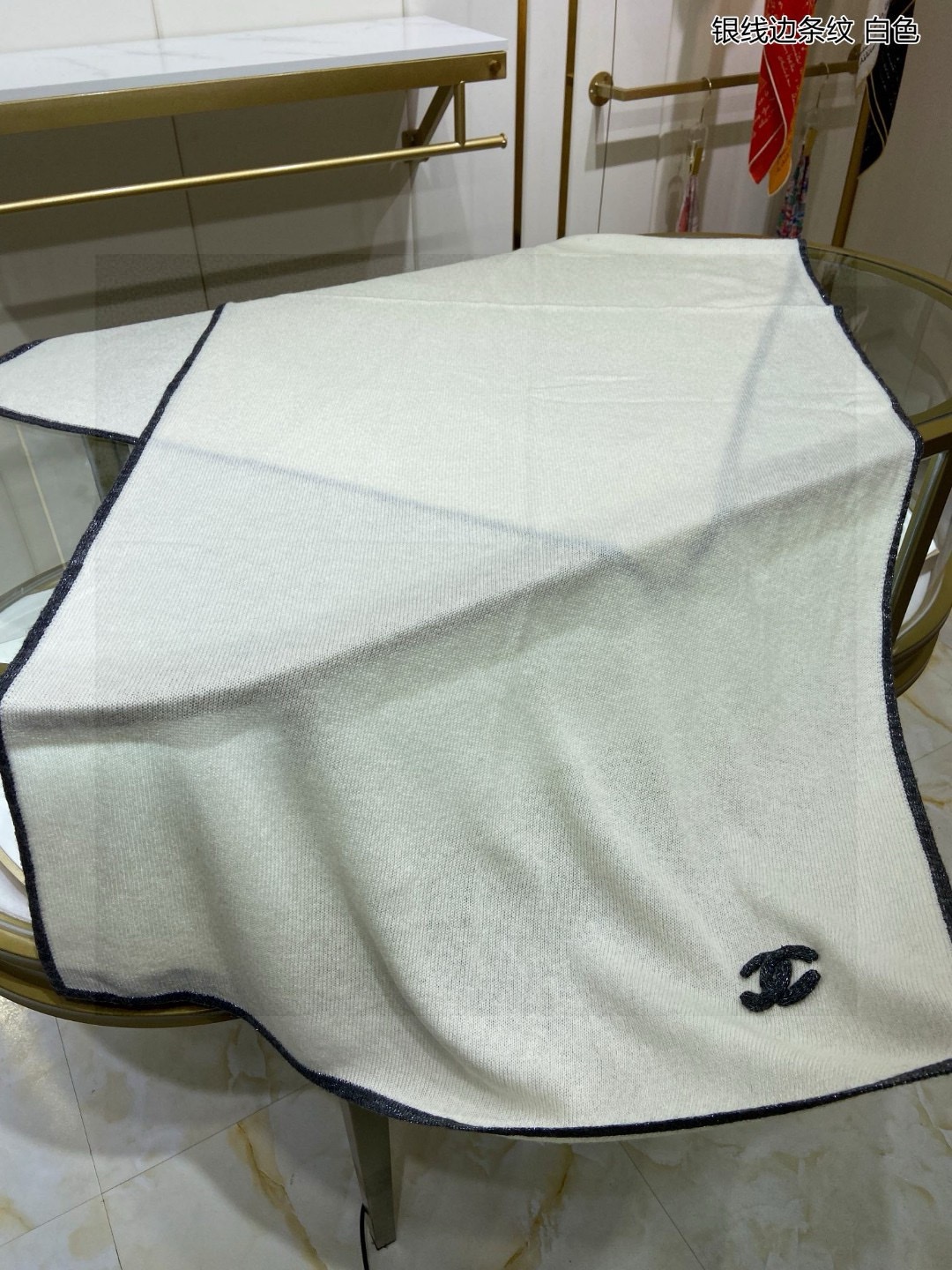 Chanel cashmere scarf