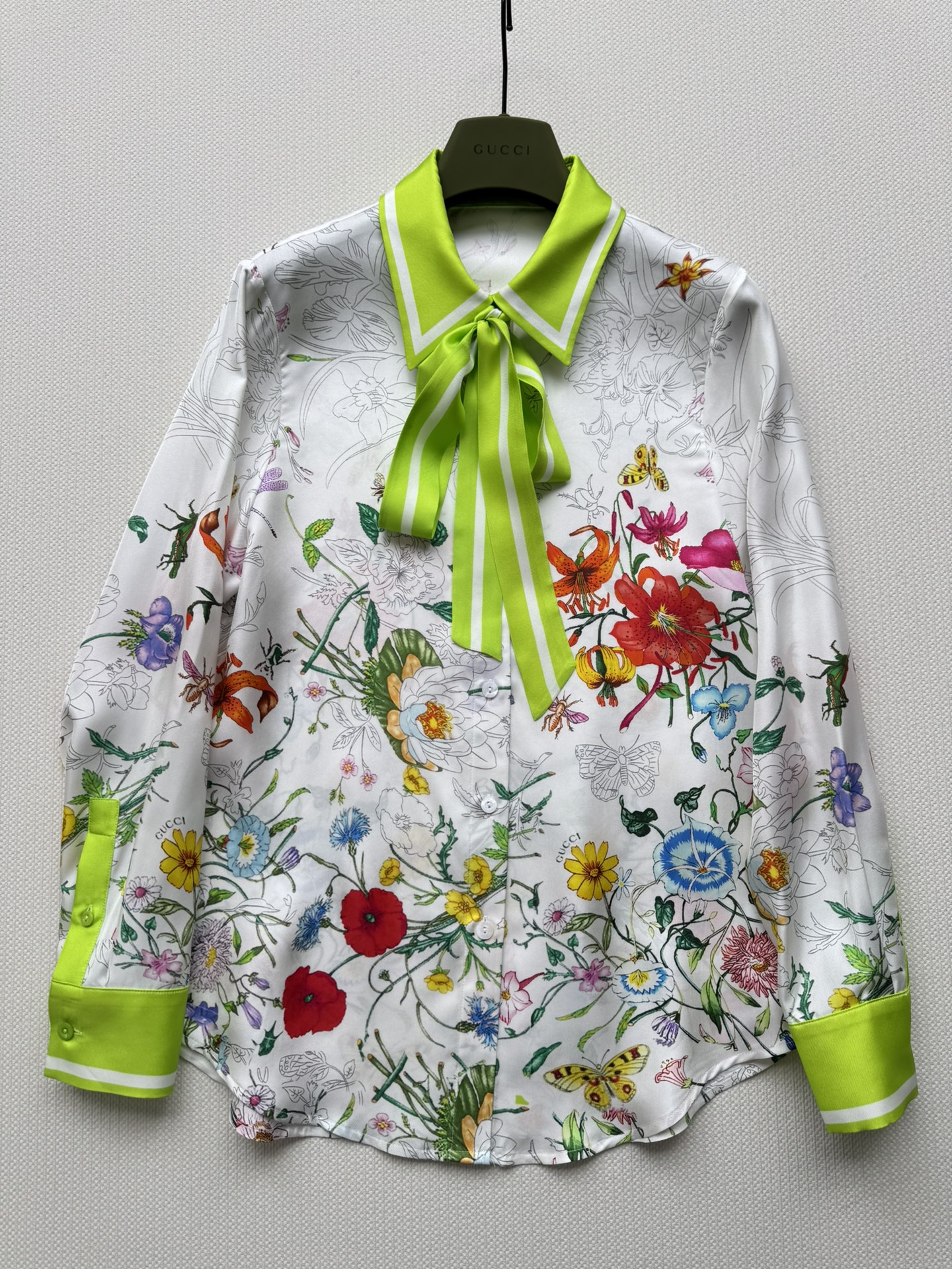 GUCCI Printed silk shirt