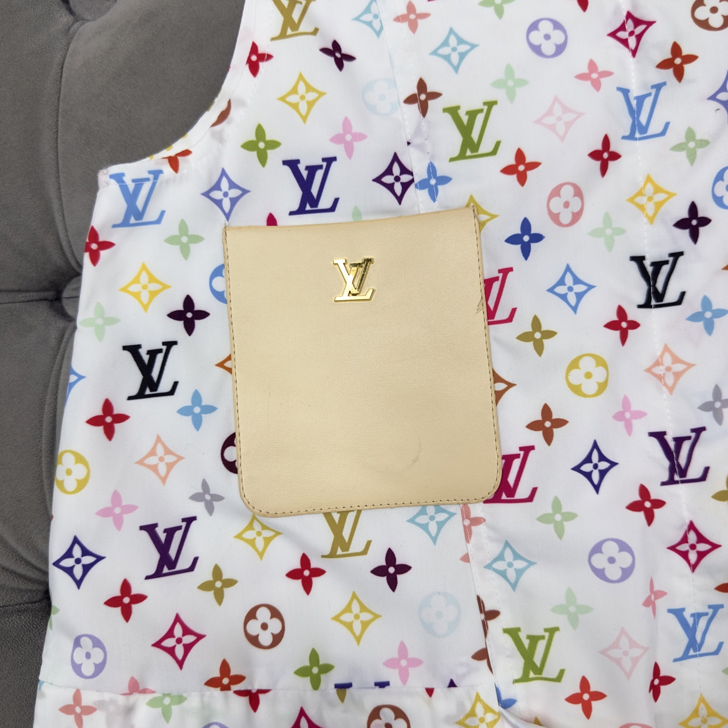 LV High-Waisted Sleeveless Printed Dress｜2025 Spring/Summer Trend