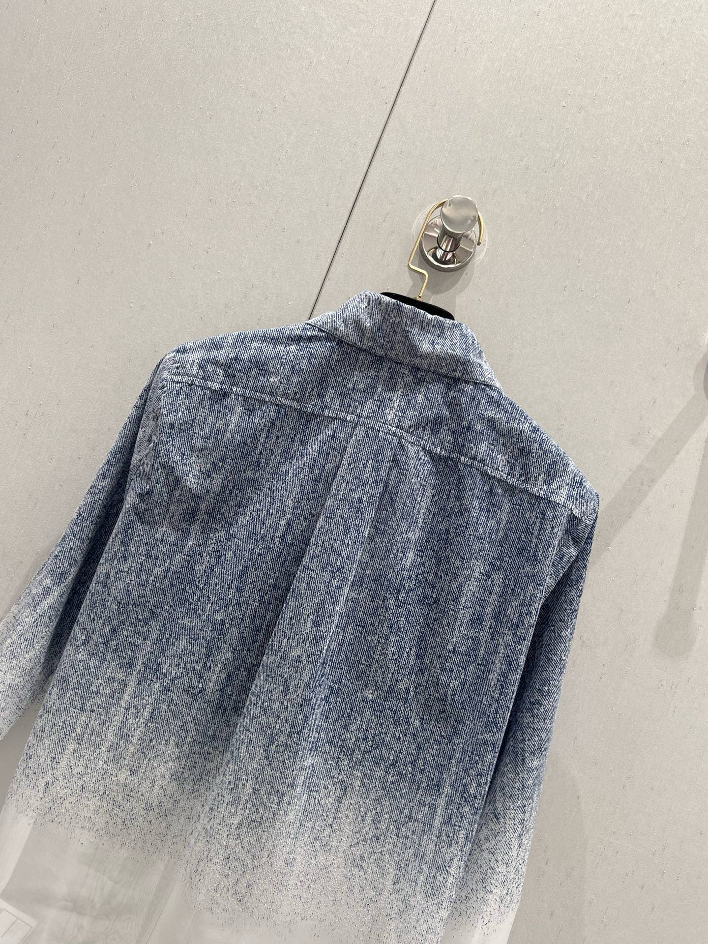 Chanel 25SS Spring/Summer collection* velvety gradient long-sleeve shirt + pants set