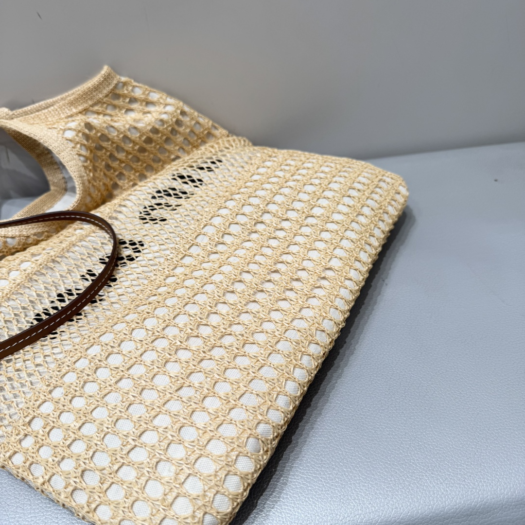 Miu Miu Woven Knit Tote Bag