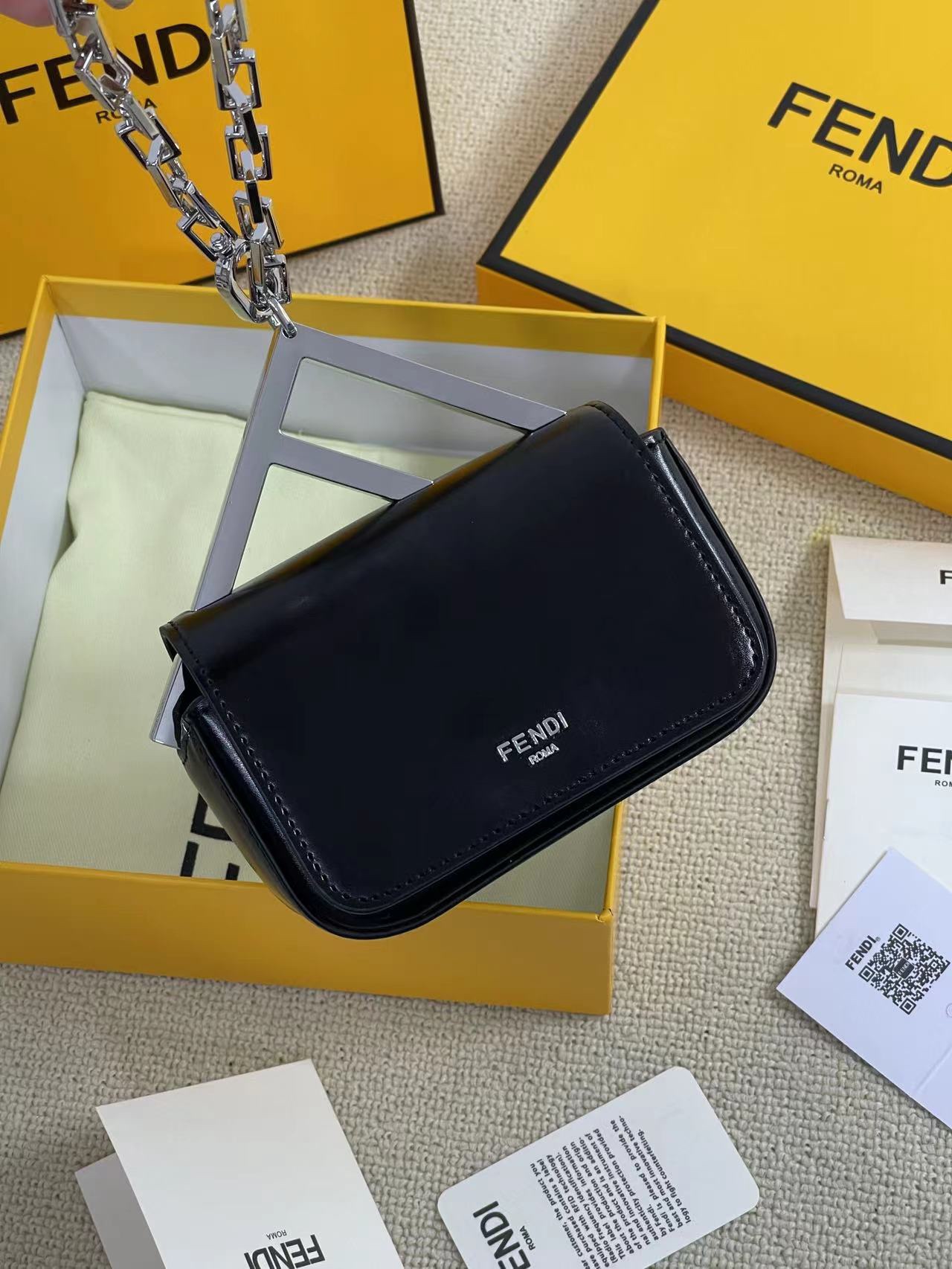 FENDI-First Nano Bag-Black