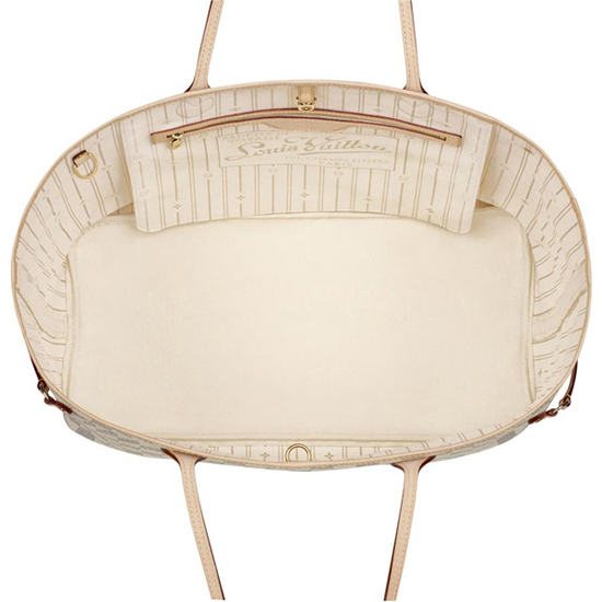 Louis Vuitton N51108 Neverfull GM Shoulder Bag Damier Azur Canvas