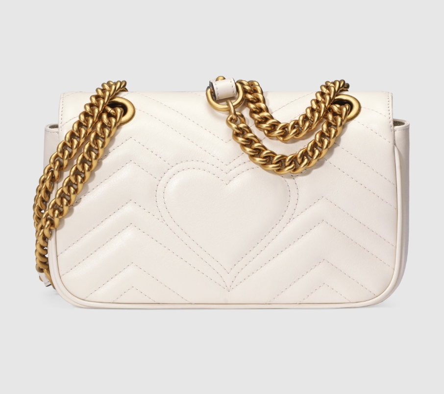 GG MARMONT MATELASSÉ MINI BAG-White-446744