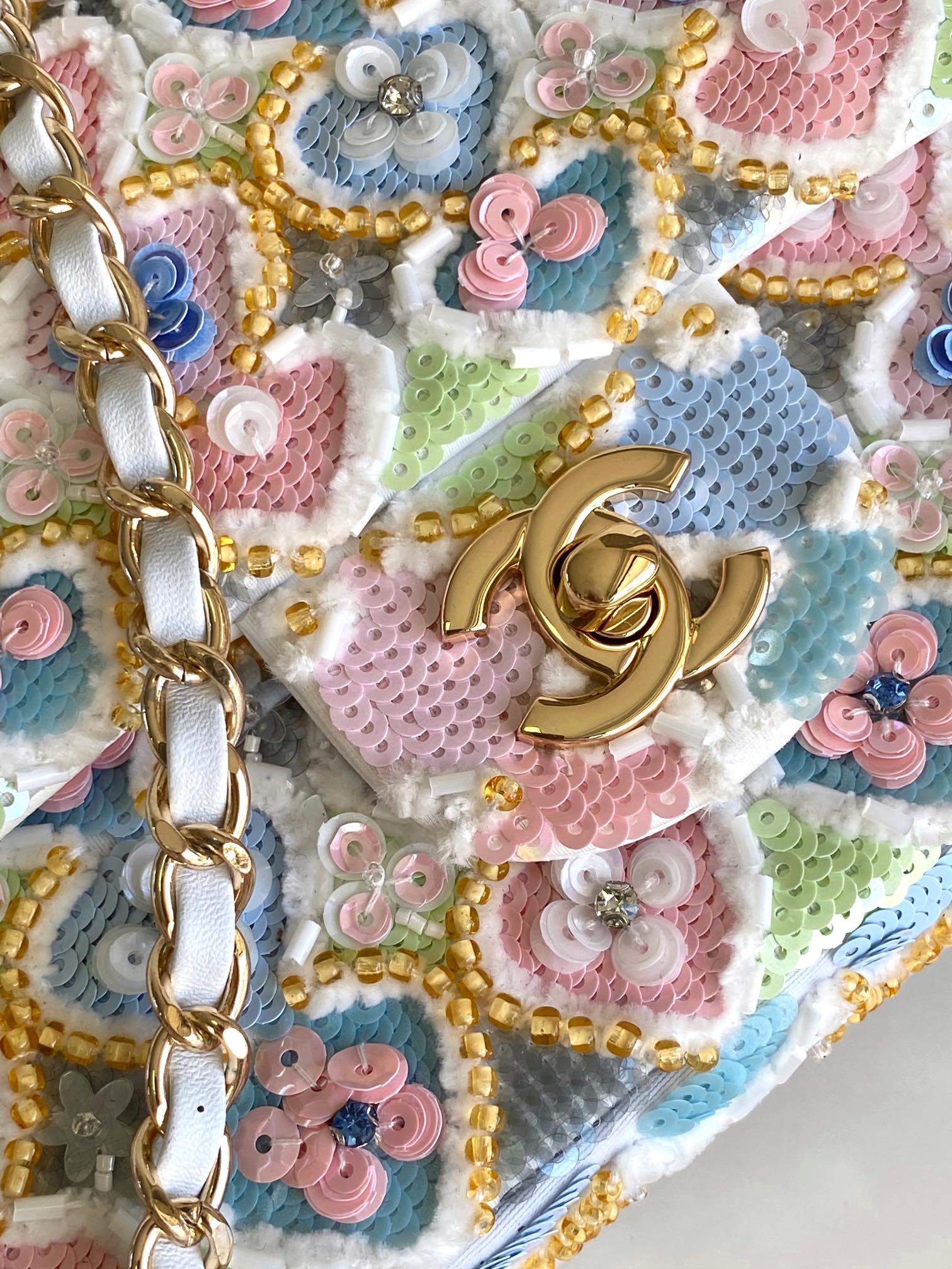 chanel beaded embroidery bag