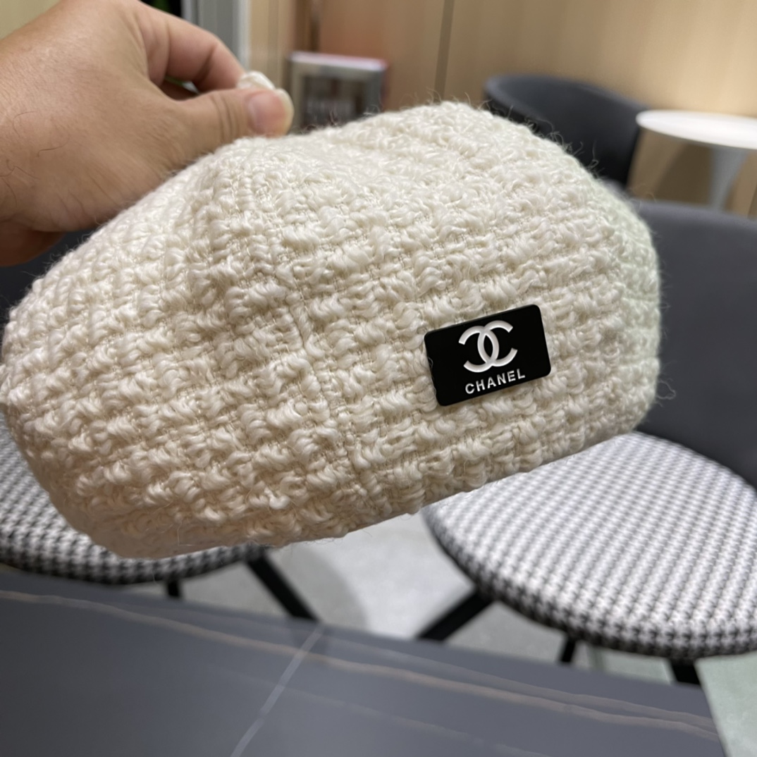 Chanel2024 Chanel Autumn Beret-white