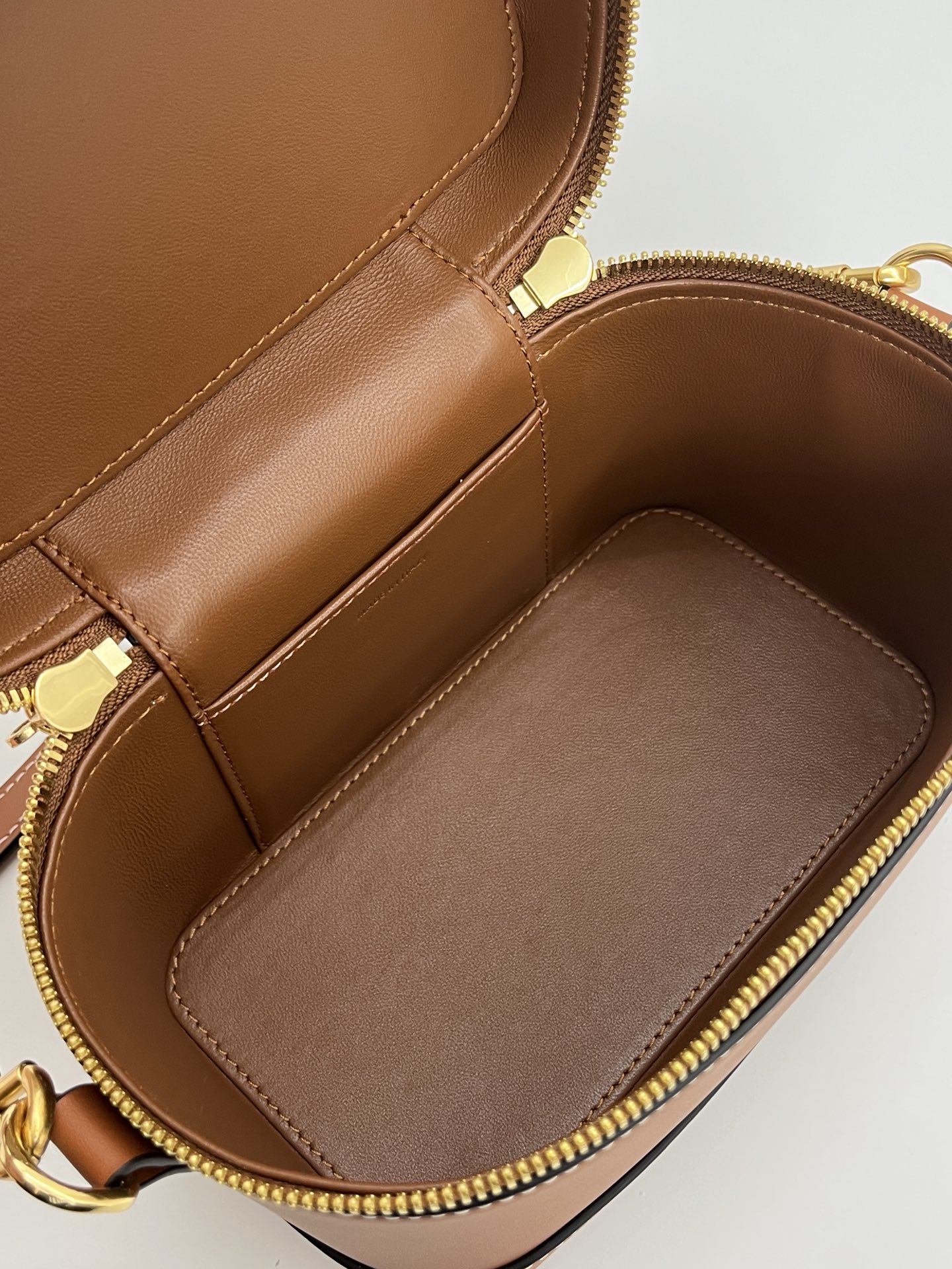 Celine Vanity Case in Caramel