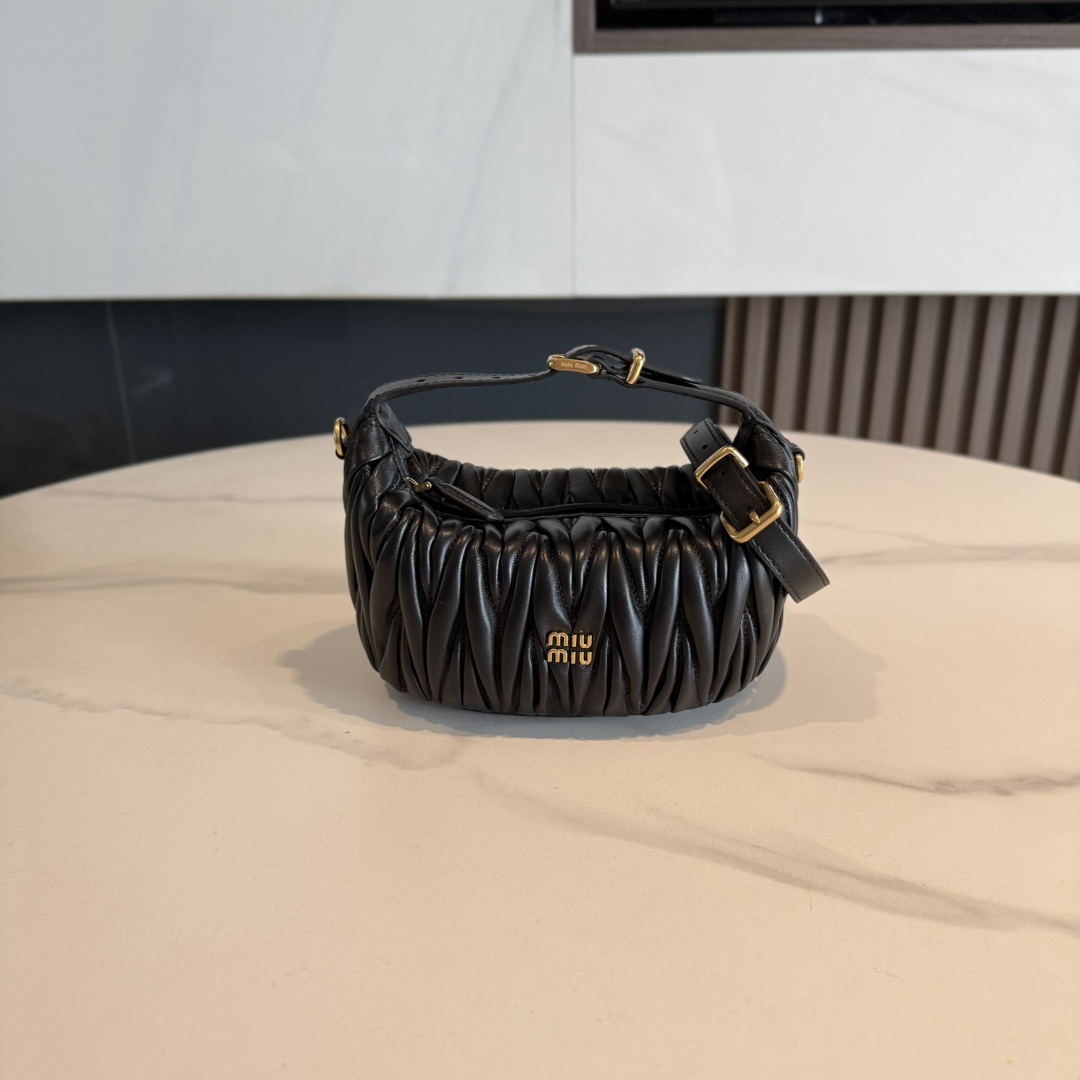 MIUMIU Matelassé nappa leather pouch