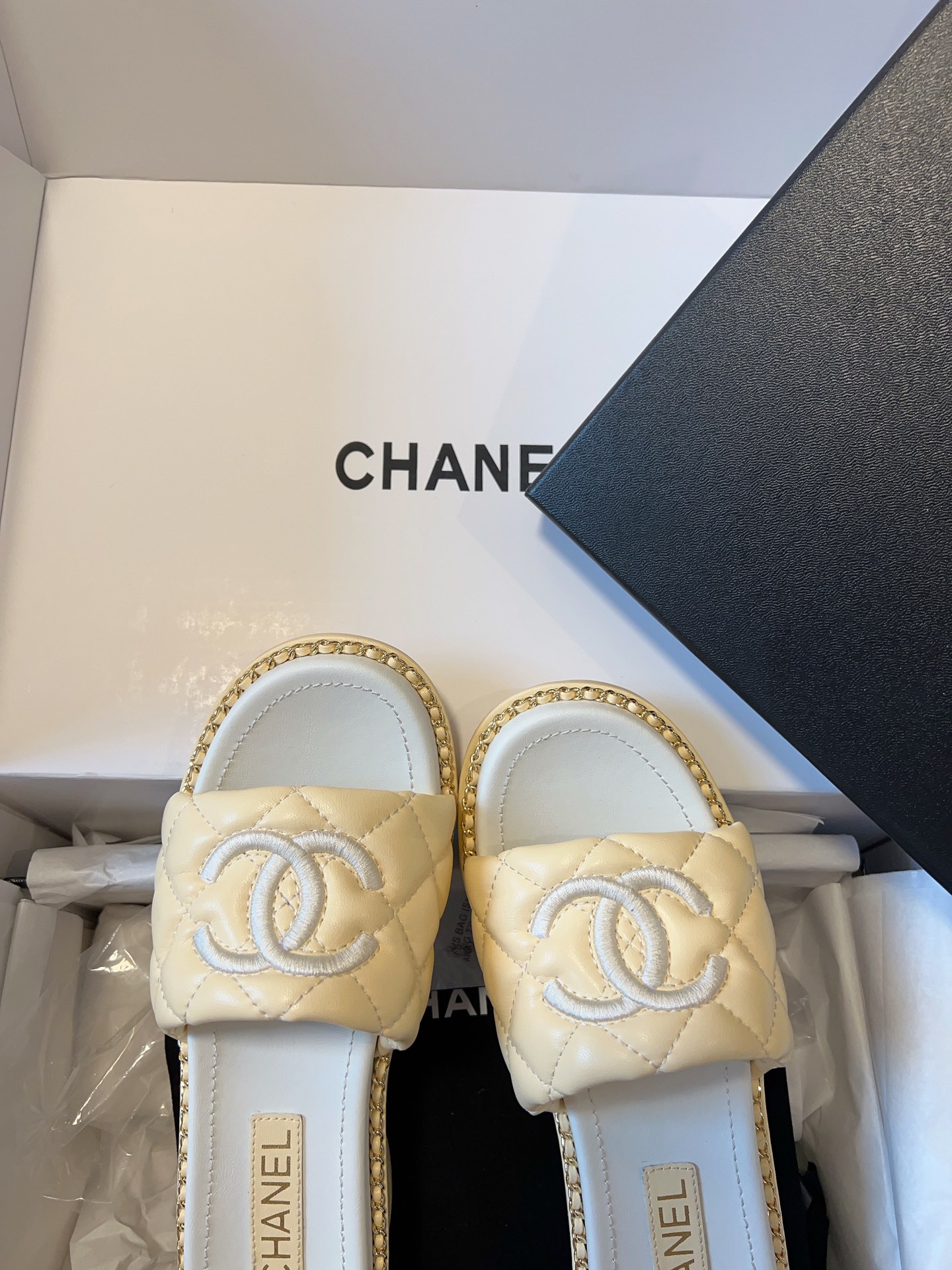Chanel 25P Spring/Summer Lambskin Slides – New Arrival