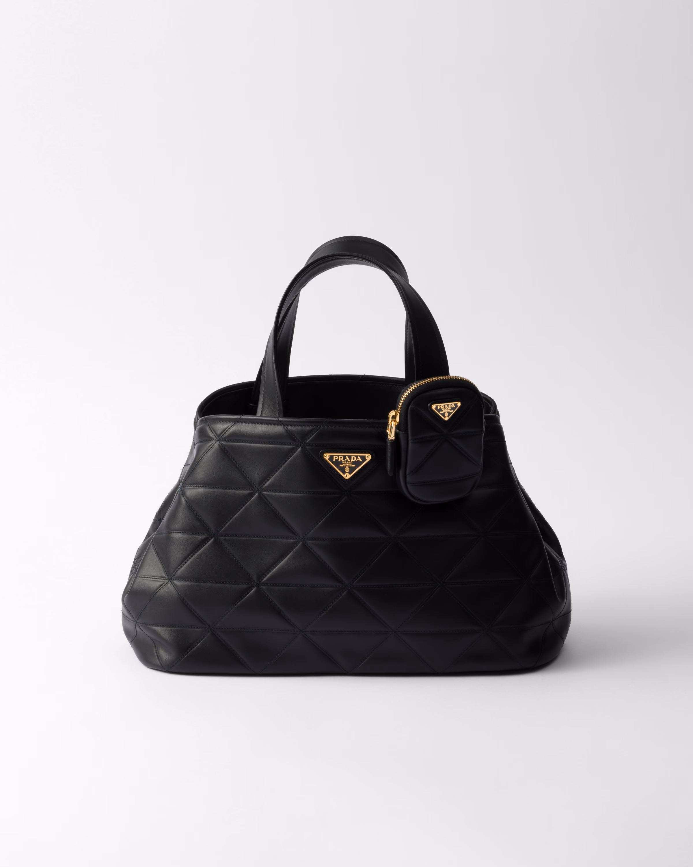 2024 New Diamond Quilted Tote Bag 1BG548 Small Size