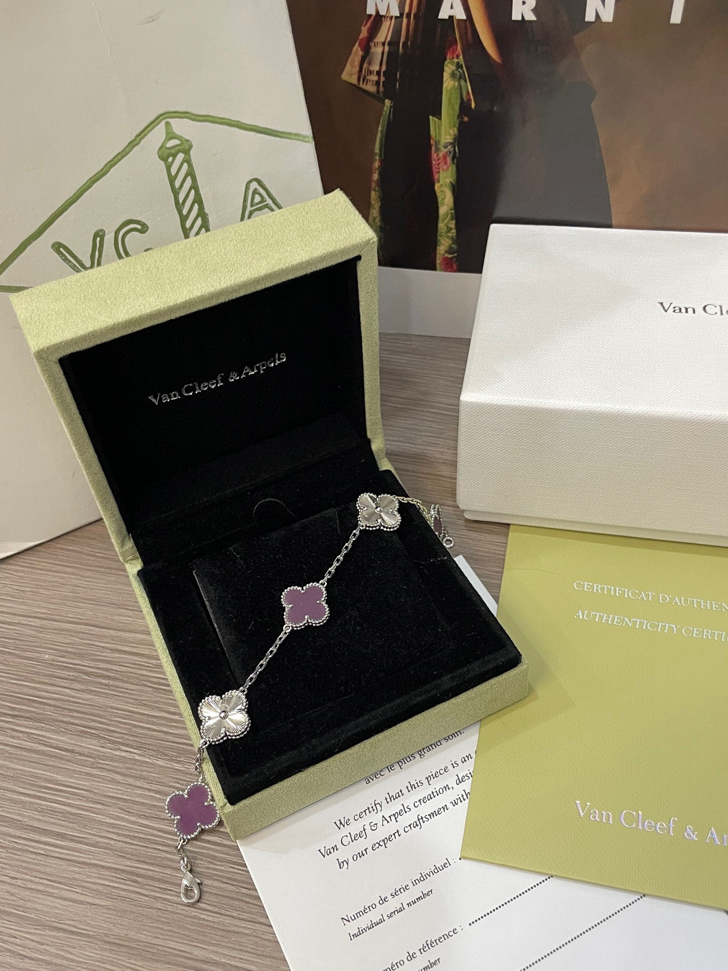 Van Cleef & Arpels Five-Flower Bracelet & Necklace Set