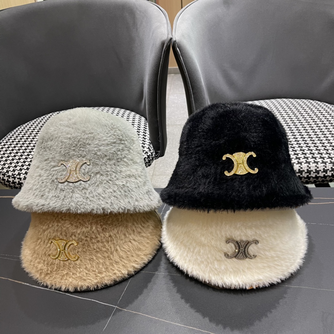 Celine 2024 new autumn and winter small fragrance style fisherman hat