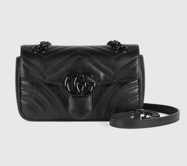 GG MARMONT MATELASSÉ MINI BAG-All Black-446744