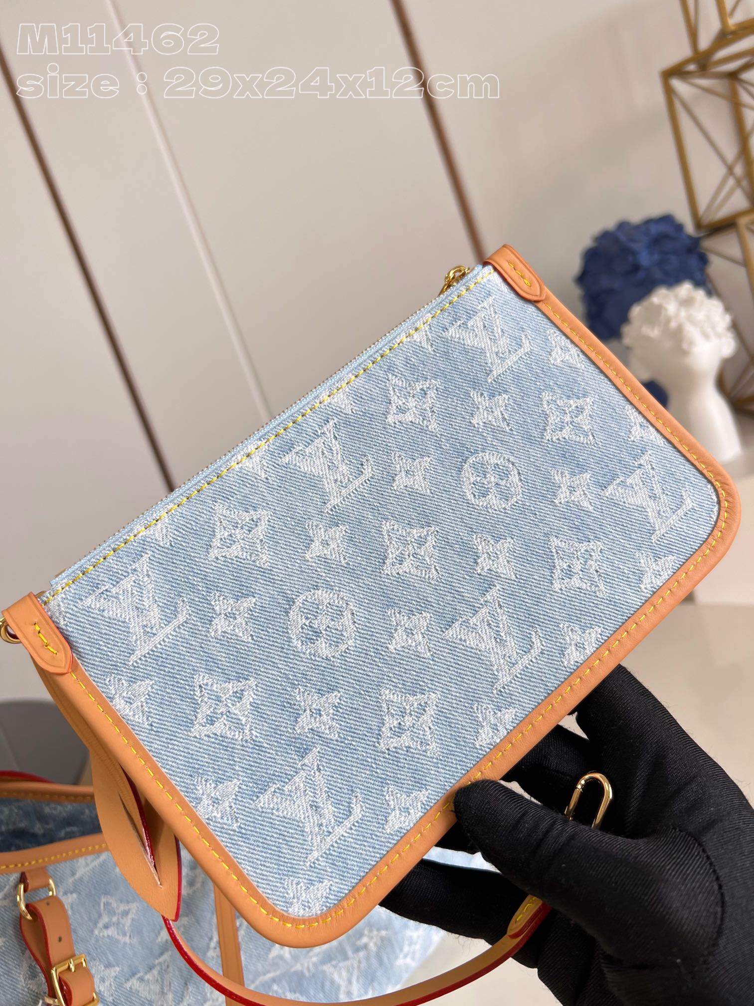 Louis Vuitton M11462 CarryAll PM Sky Blue Denim