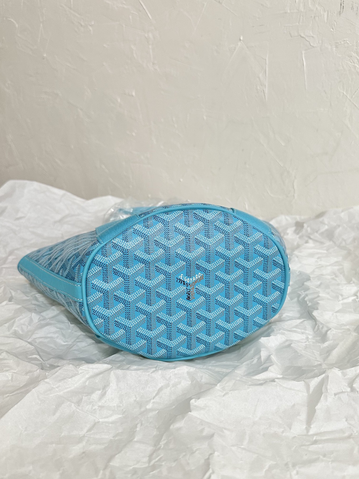 Goyard Beach Basket Tote in Turquoise Green