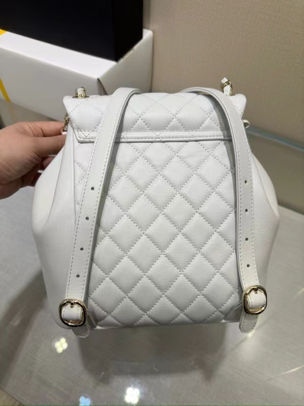 Chanel 2023C large duma backpack-white