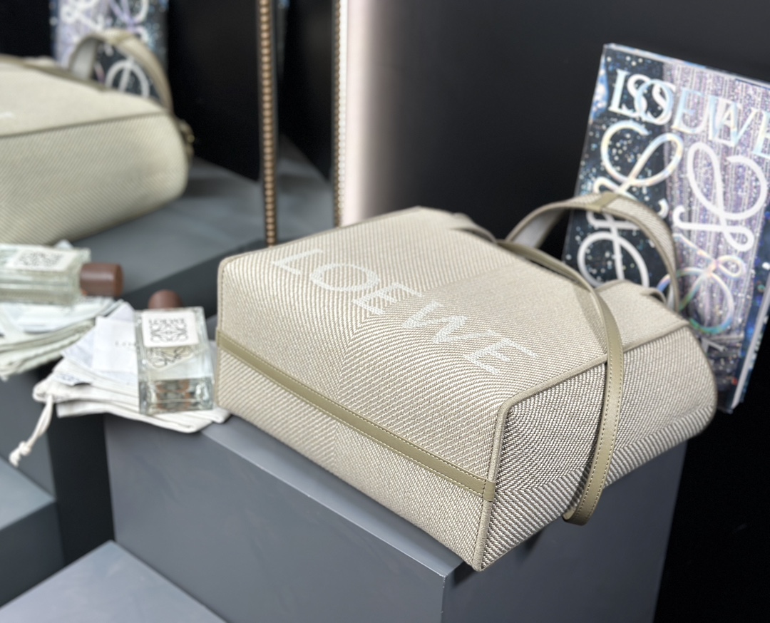 LOEWE Font Tote Jacquard Canvas