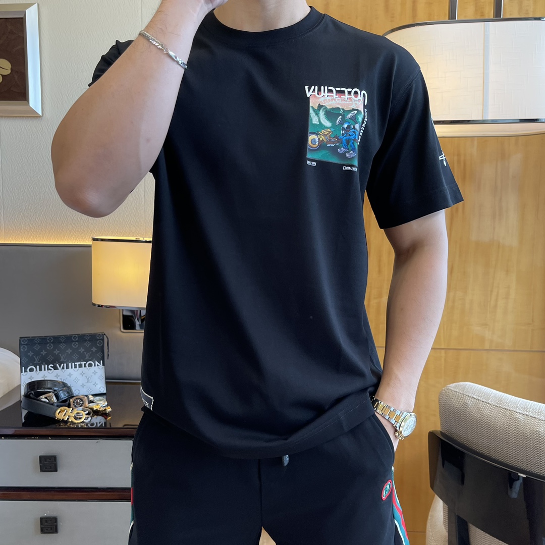 LV 2025SS Spring/Summer Trending Relaxed Fit T-Shirt