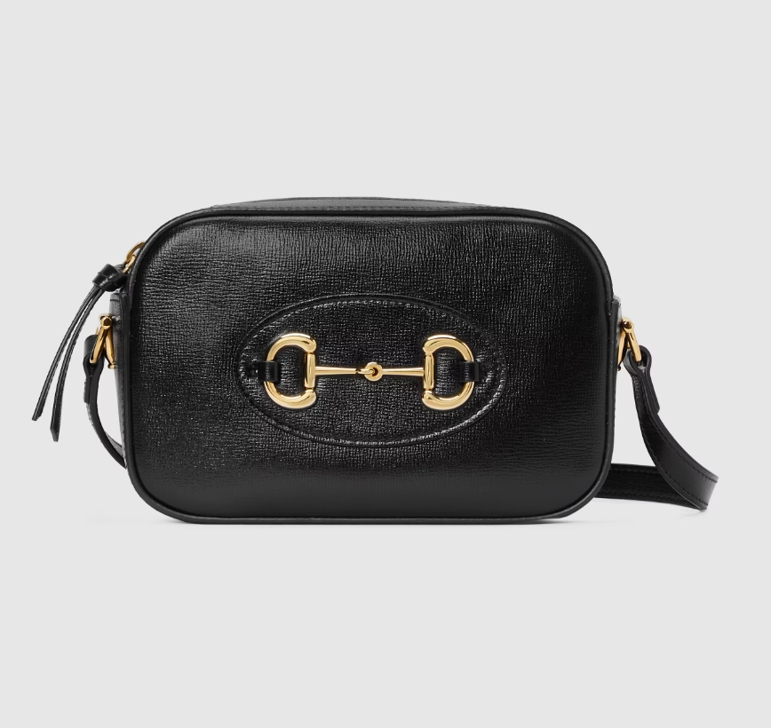 GUCCI HORSEBIT 1955 SMALL SHOULDER BAG-Black-‎760196