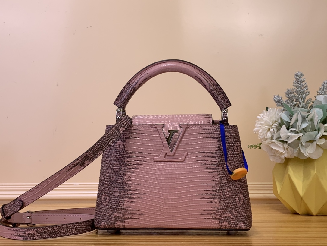 LV - Capucines Mini Handbag – N48865 Pink / Gradient