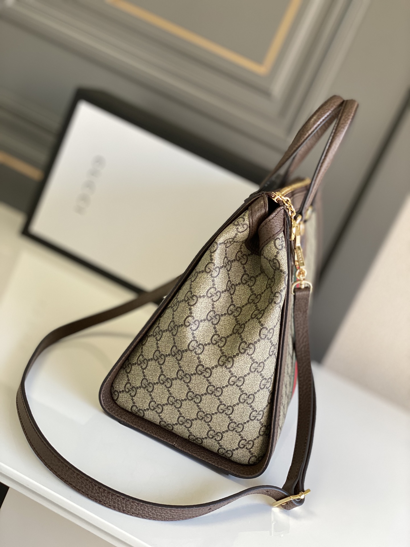 Ophidia medium top handle bag