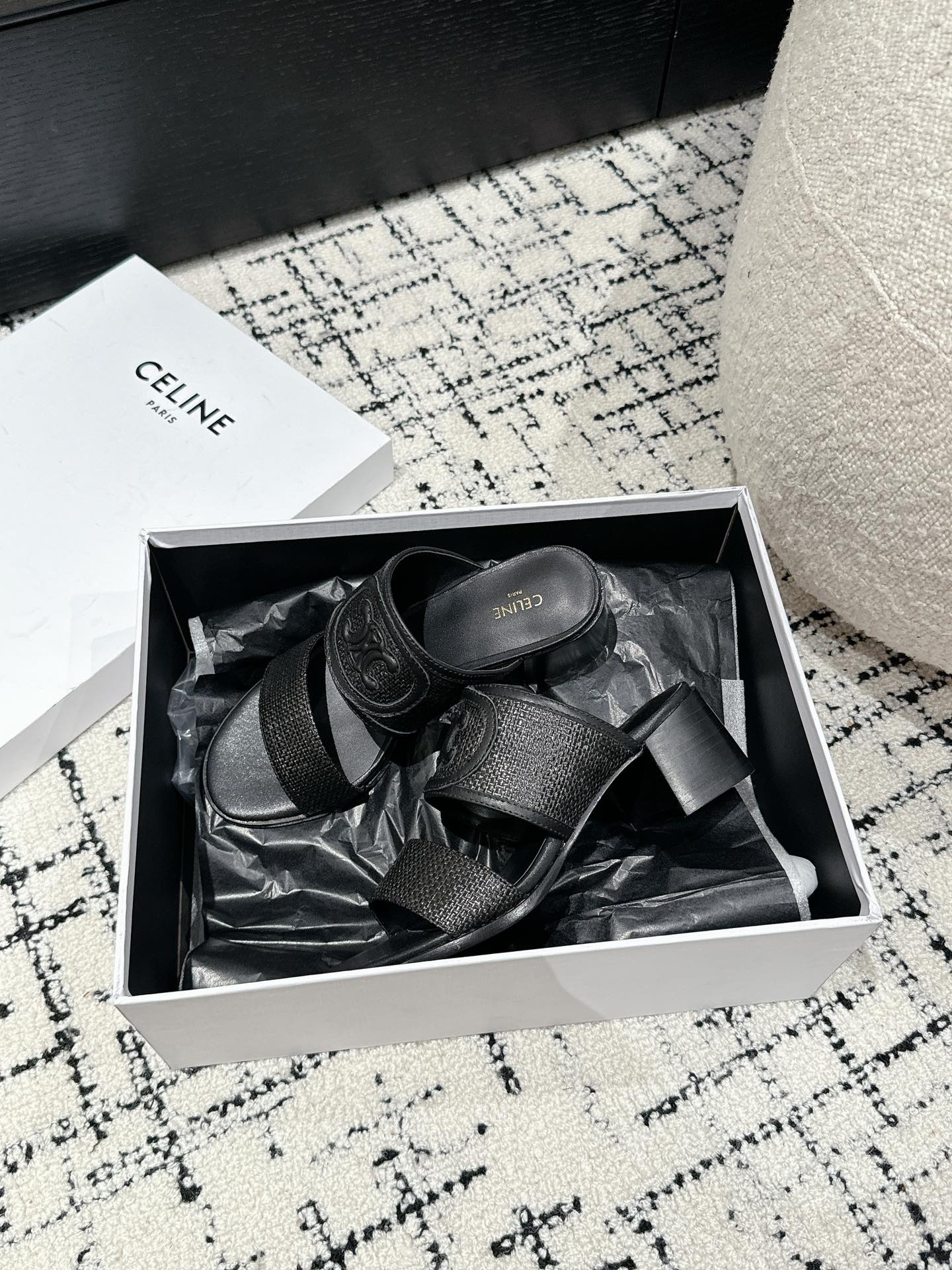 CELINE Flat Logo Slide Sanda