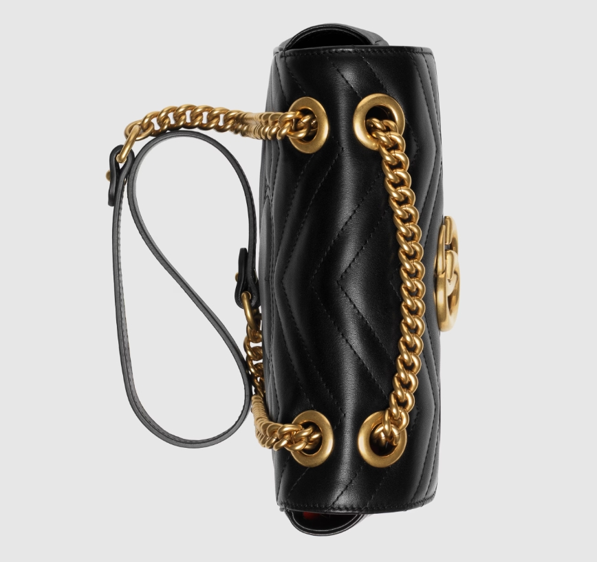 GG MARMONT MATELASSÉ MINI BAG-Black-446744