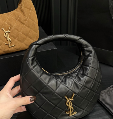 YSL Baby Icare Top Handle Bag black