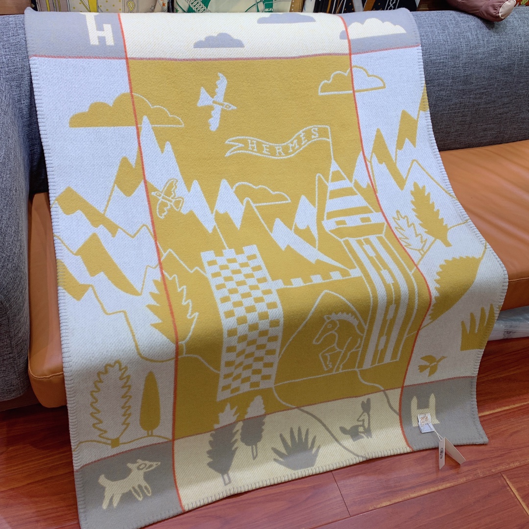 Hermès Blanket & Cushion Set