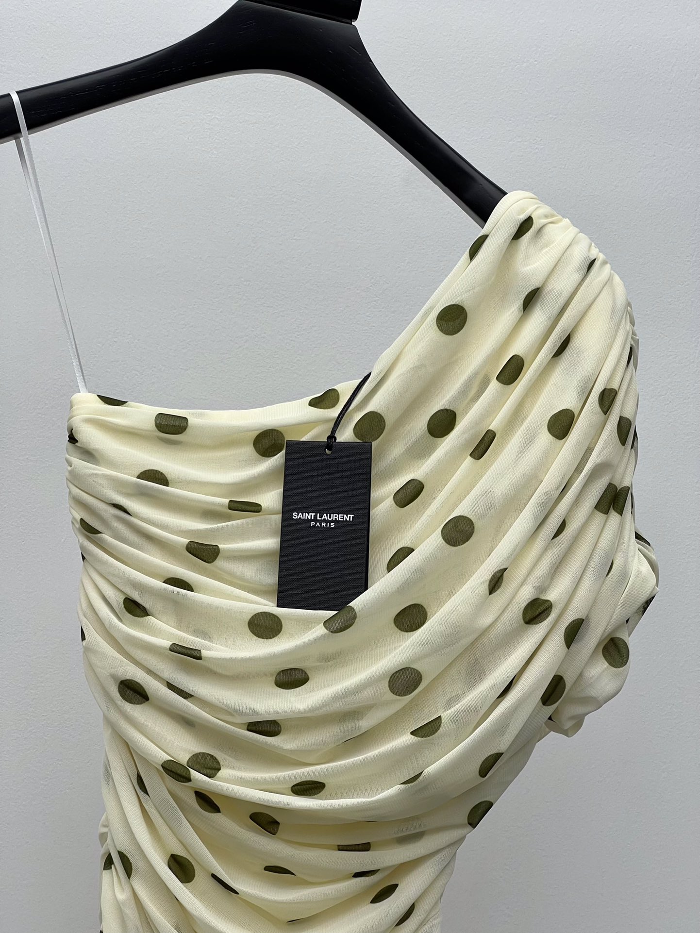Saint Laurent polka dot dress