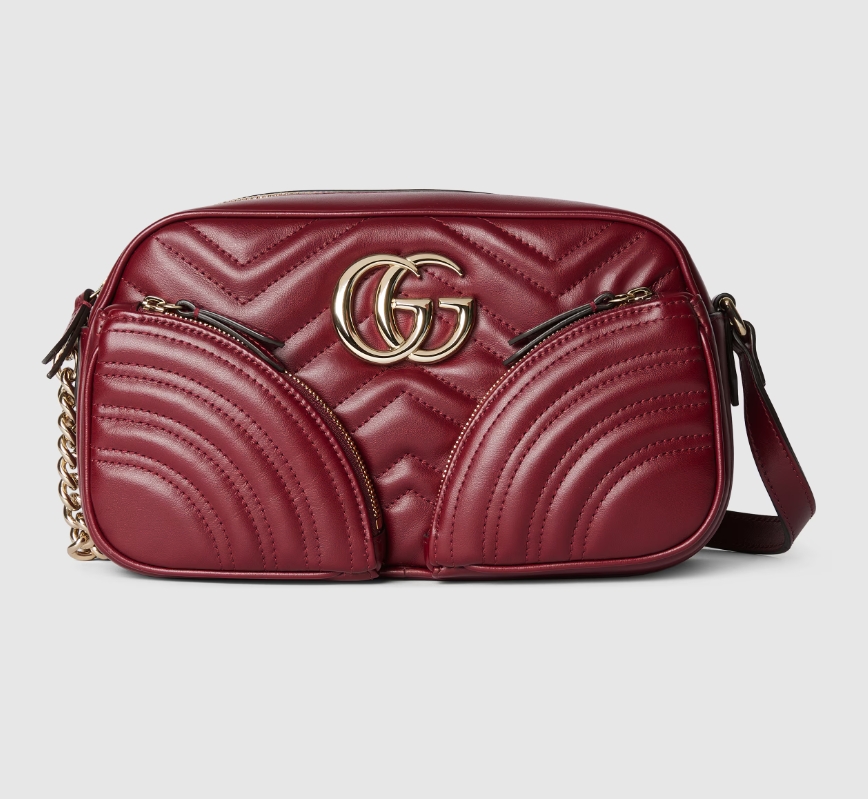 GG MARMONT SMALL SHOULDER BAG-Red-798715