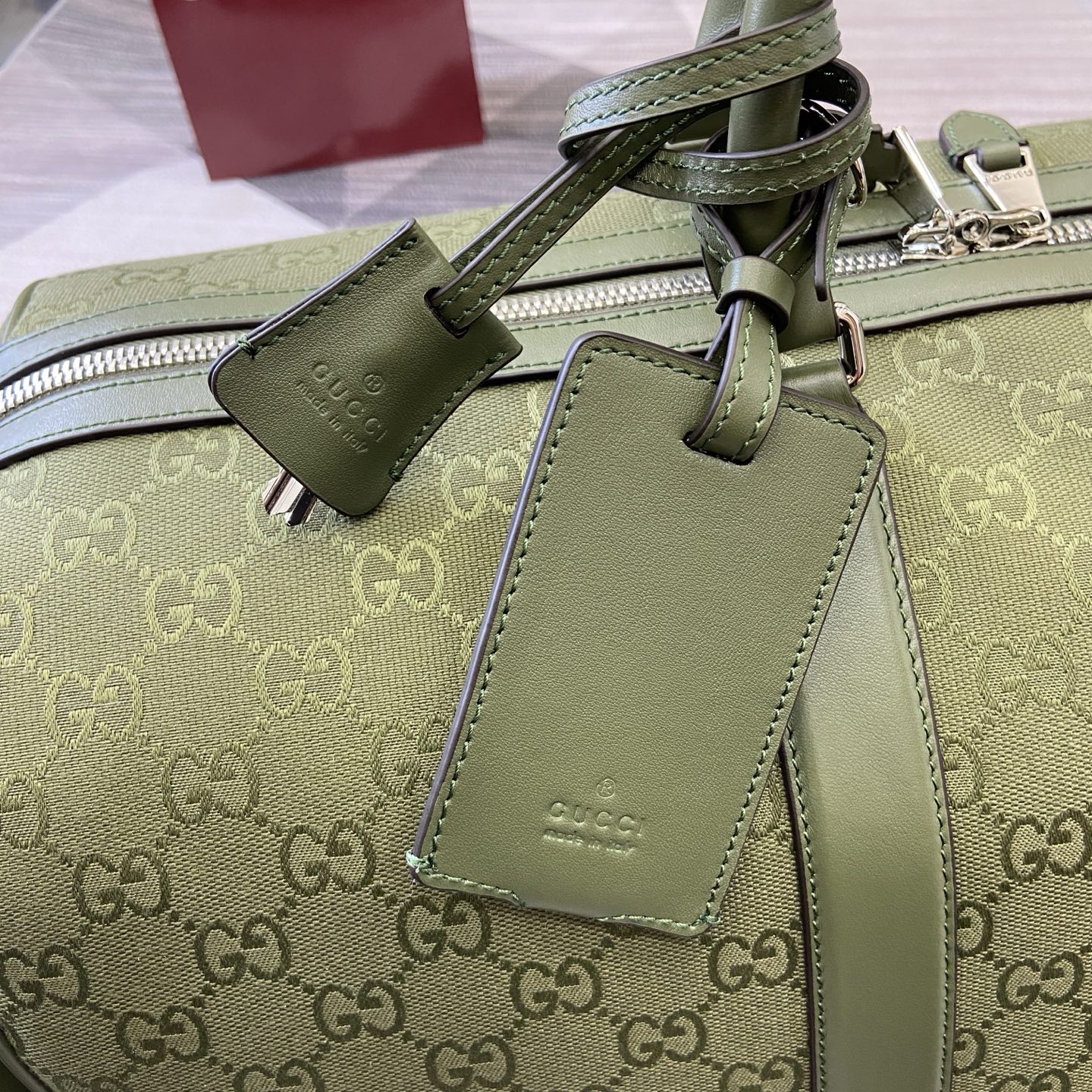 GUCCI GG canvas large duffle bag