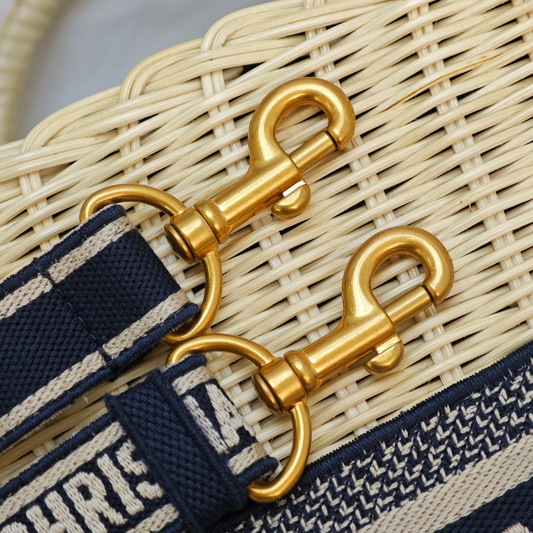 Braided Bamboo Basket Bag