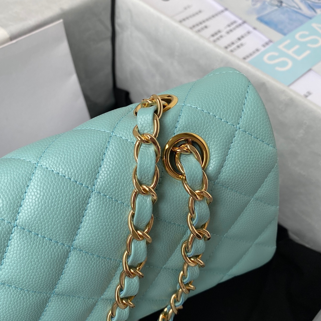 Chanel Classic Flap Bag-aquamarine