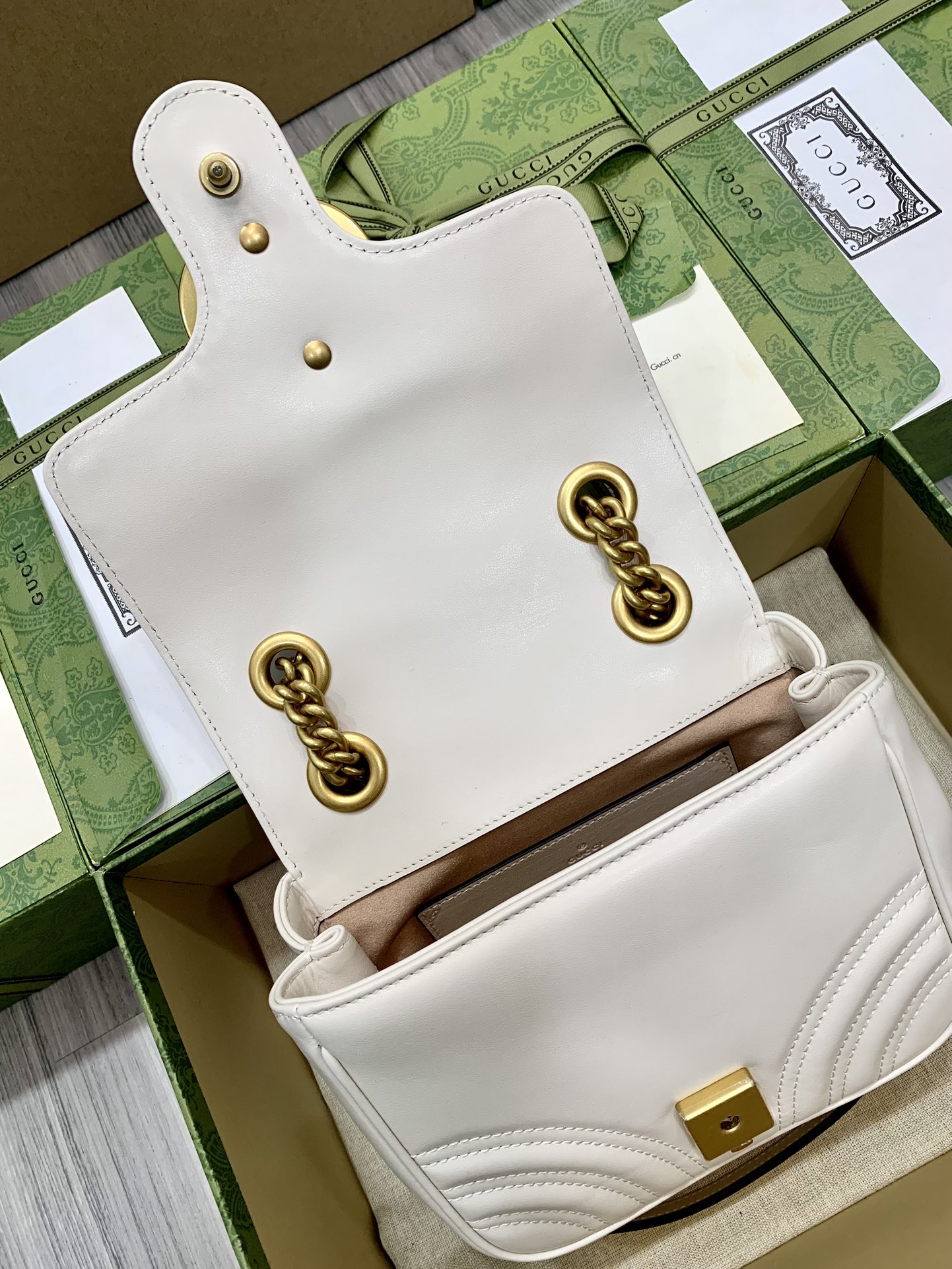 Gucci New White Mini Bag