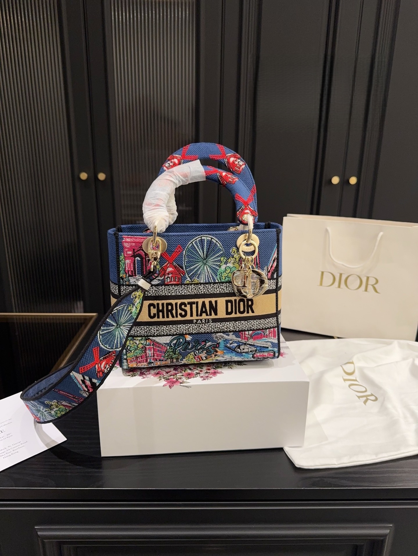 Dior MEDIUM LADY D-LITE BAG-Paris