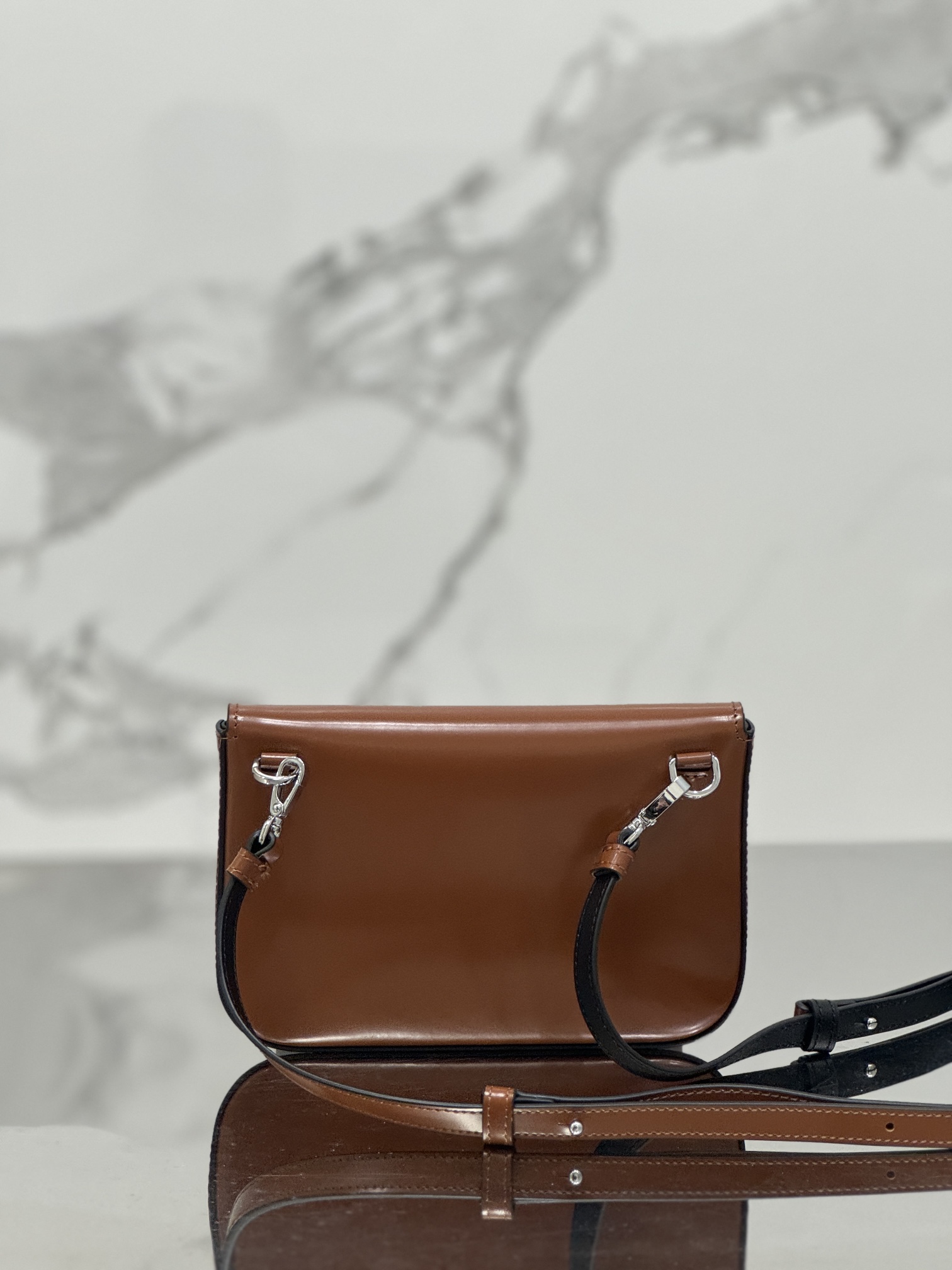 PRADA Brushed Leather Mini-bag With Shoulder Strap