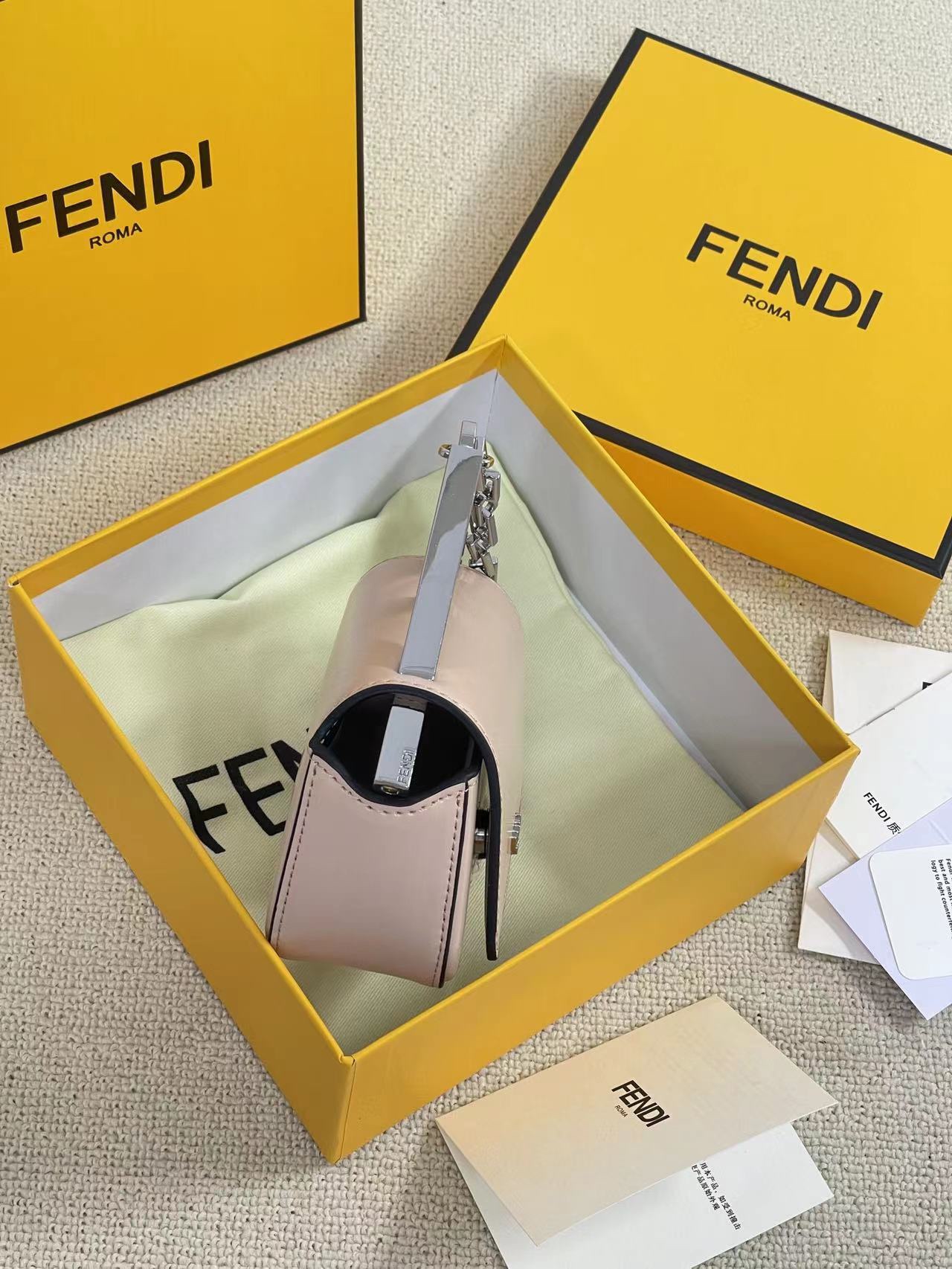 FENDI-First Nano Bag-Pink