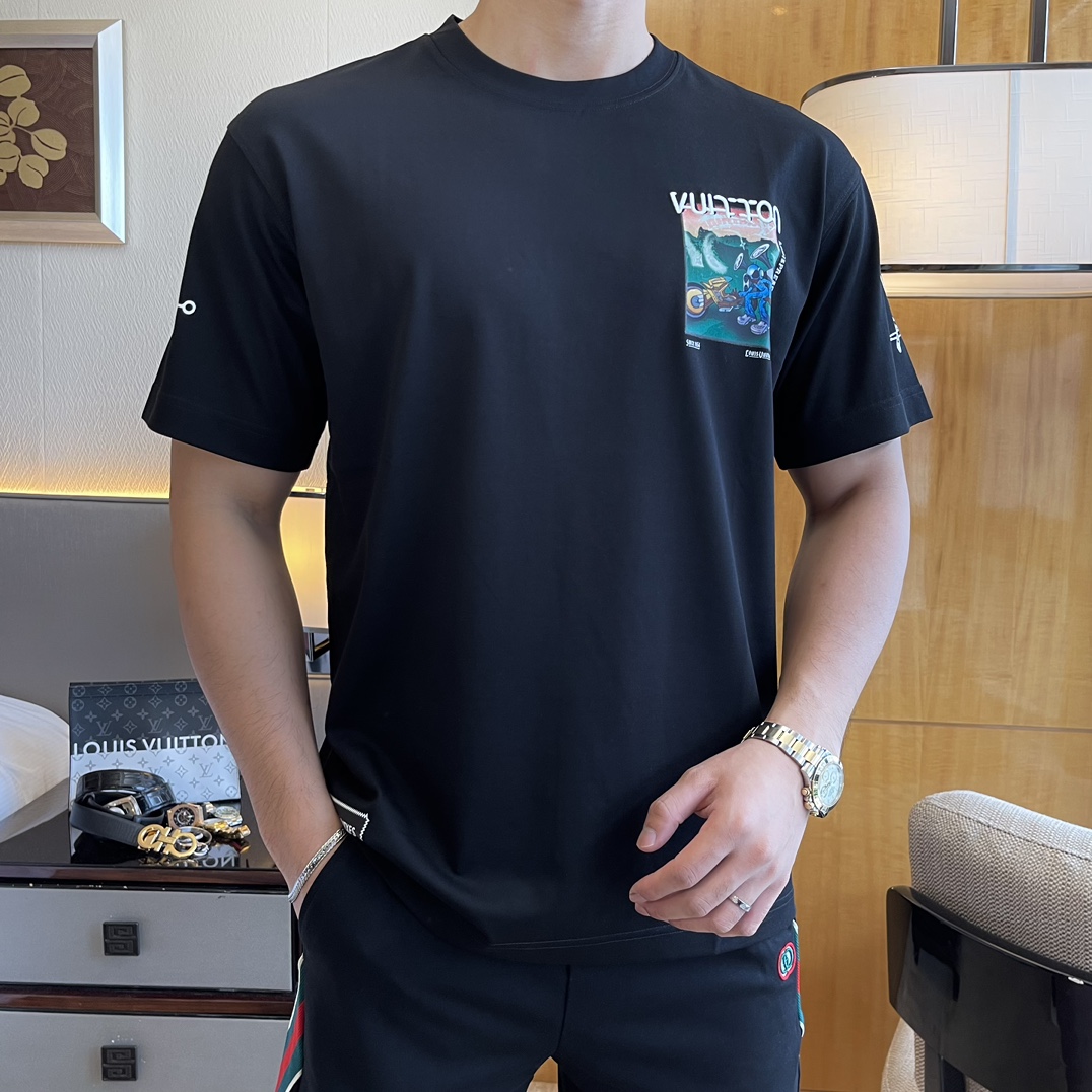 LV 2025SS Spring/Summer Trending Relaxed Fit T-Shirt
