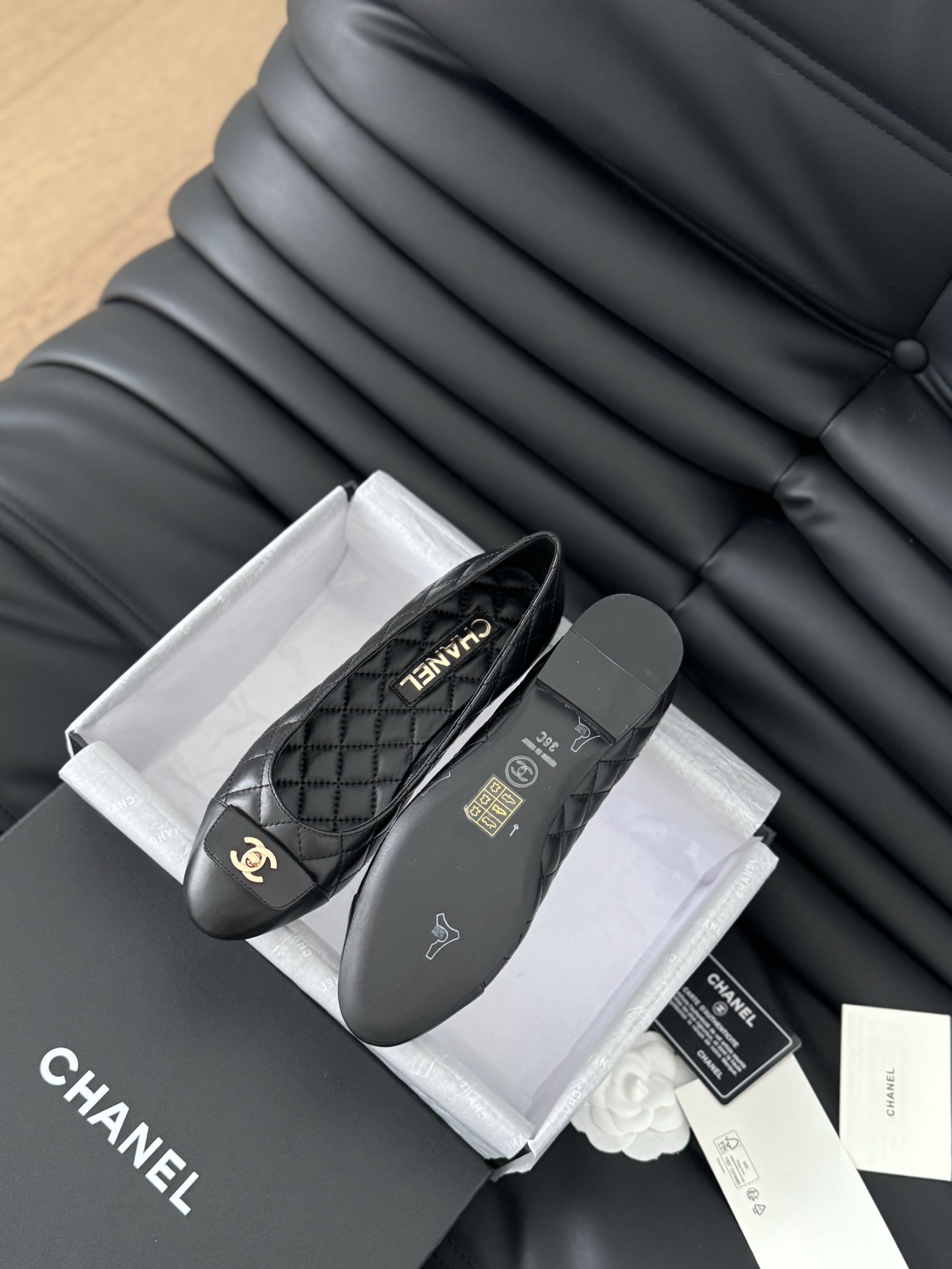 Chanel 24B new schoolbag buckle ballet shoes