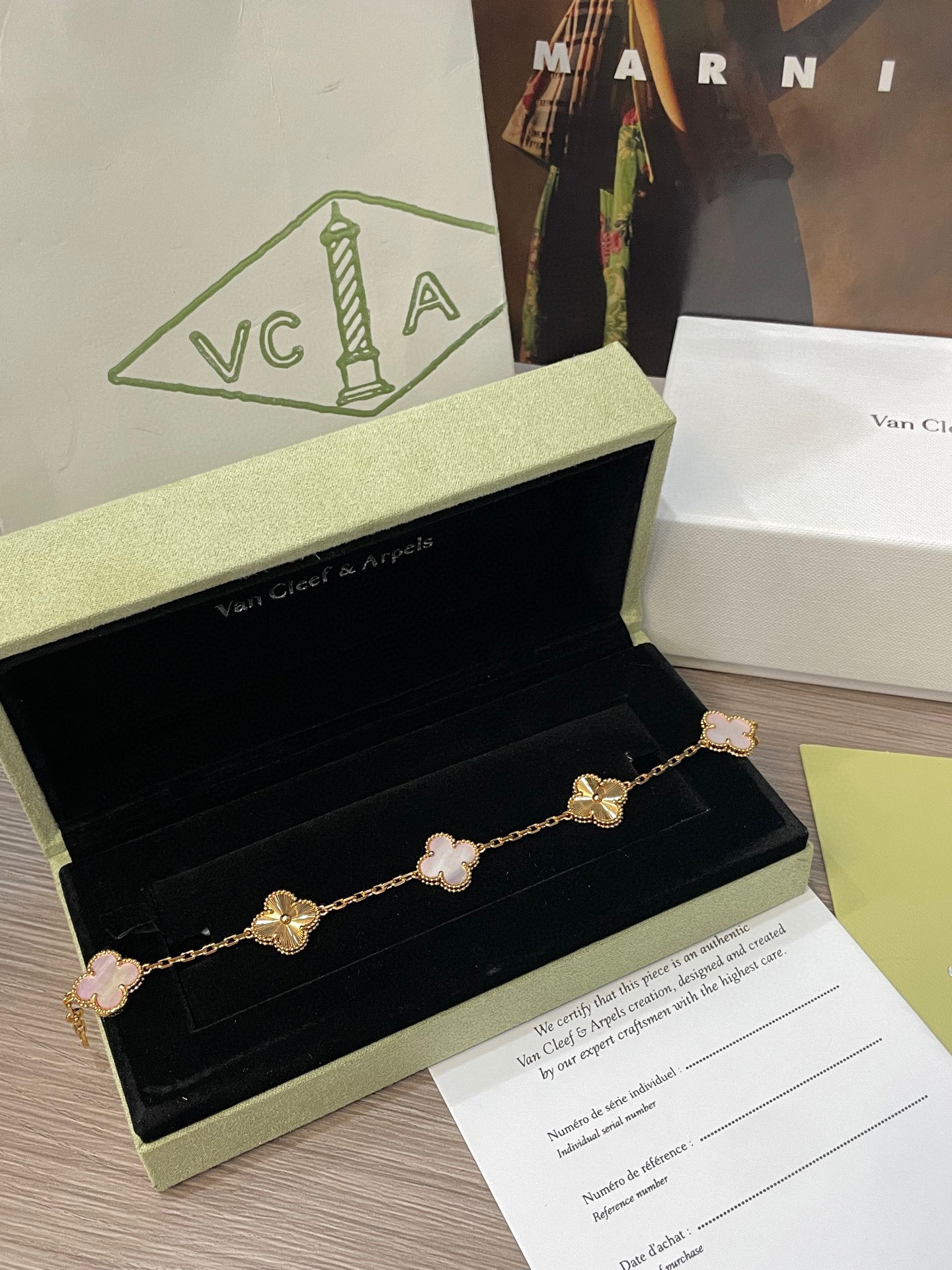 Van Cleef & Arpels Five-Flower Clover Bracelet