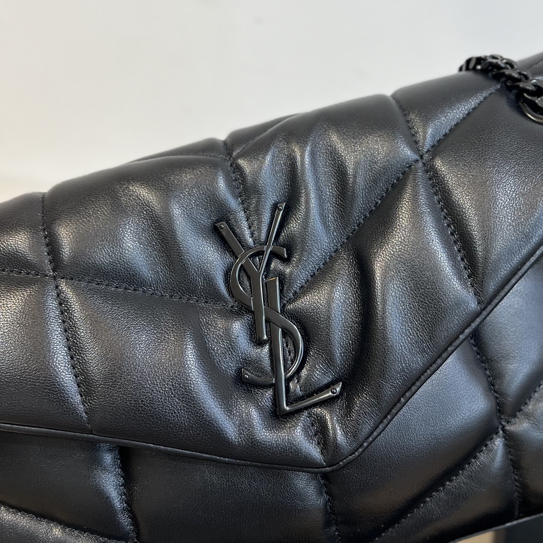 YSL-LOULOU Puffer -Black